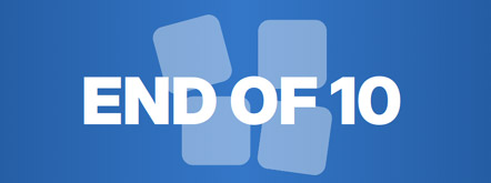 End of 10 Logo